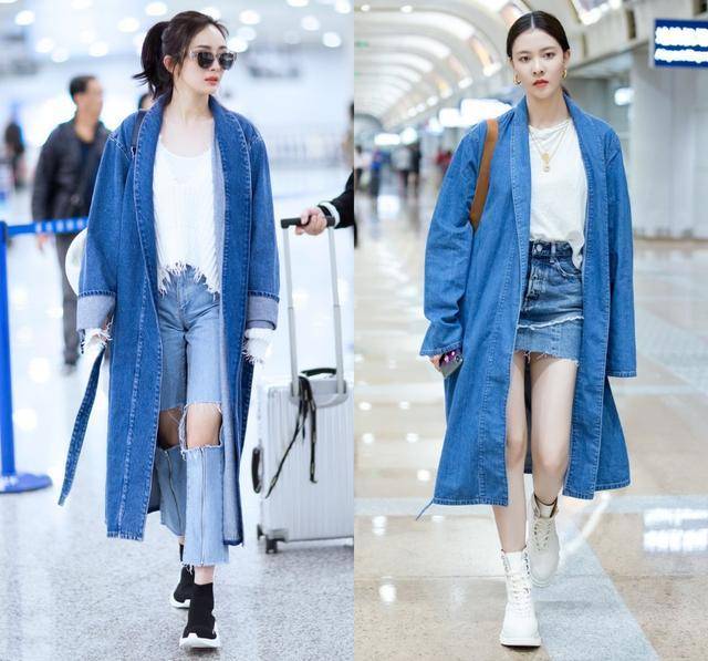 宋妍霏跟杨幂穿同款大衣,杨幂意外撞衫宋妍霏