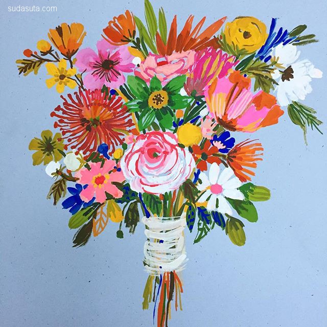 插画师carolyngavin绘画作品,carolyn插画