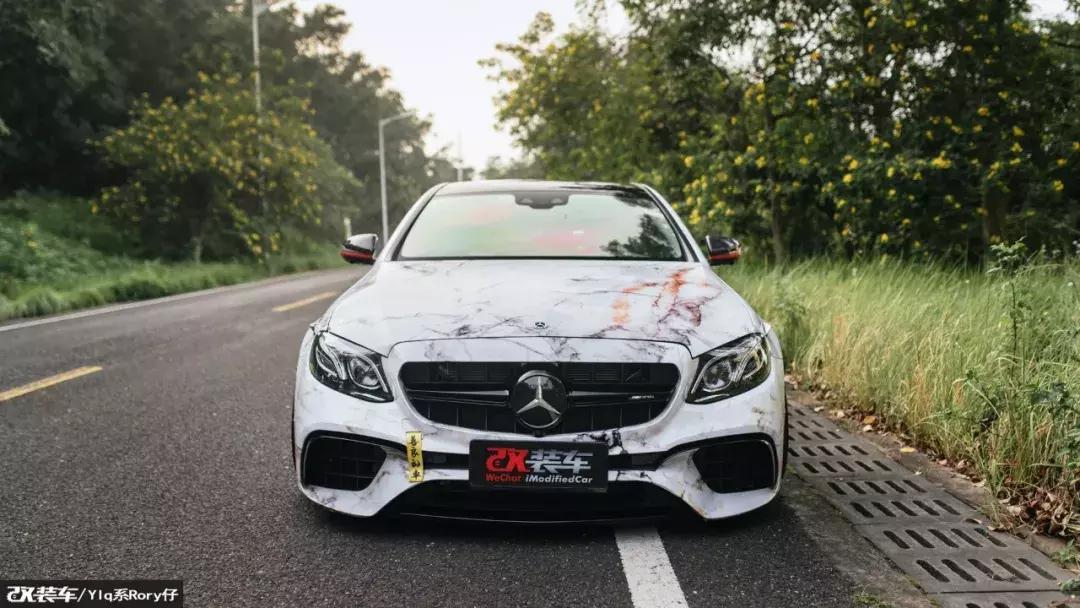 2018年奔驰e300改装黑武士,奔驰e300改黑武士加恶魔之眼