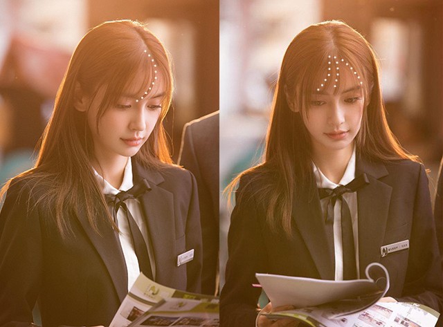 适合圆脸刘海发型女2021流行发型,2020年最流行中短的刘海