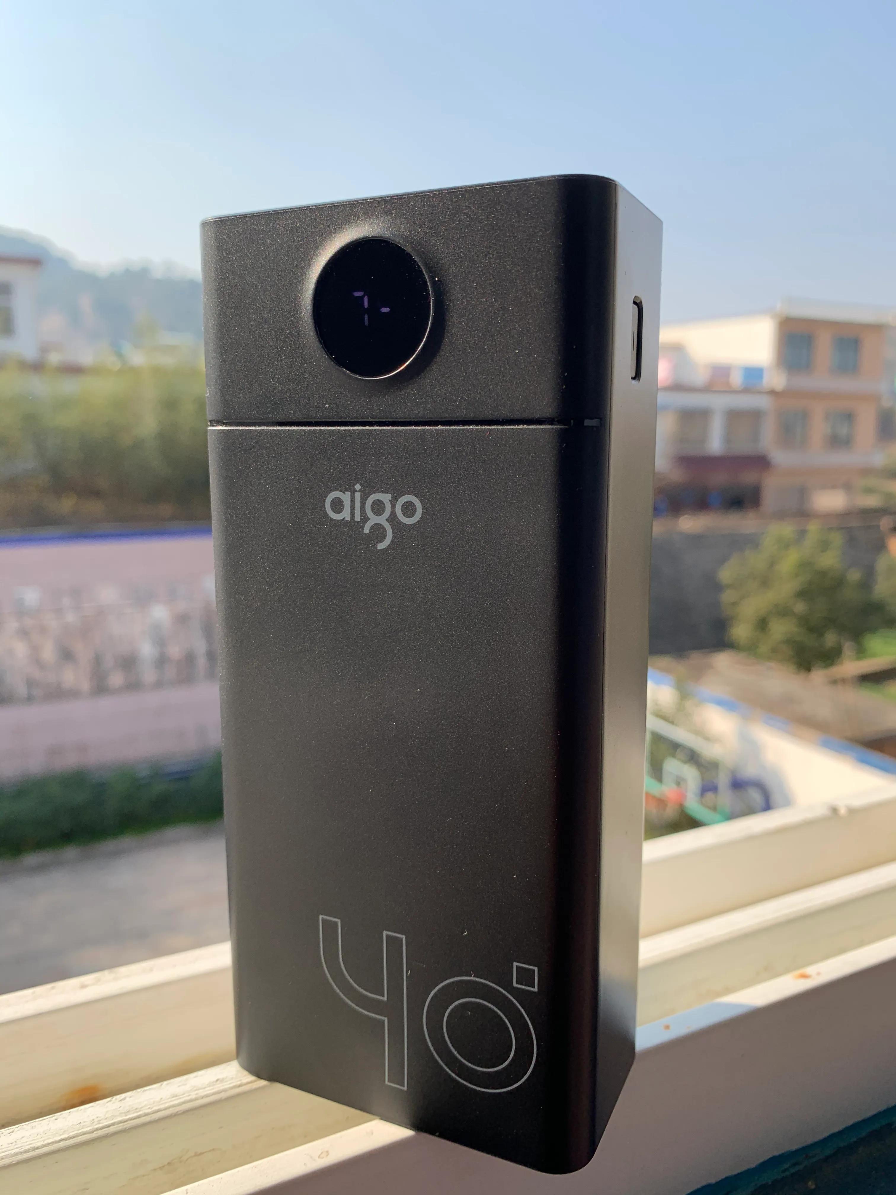 aigoc40s超大容量数显快充充电宝测评！