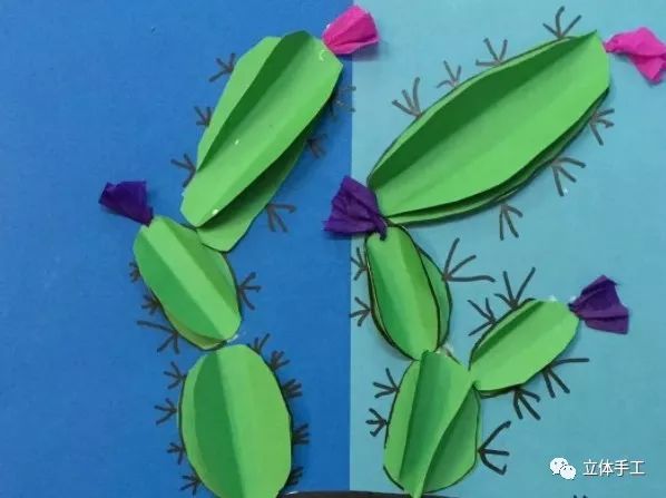 怎么可以用白纸做漂亮的仙人掌,超简单的手工仙人掌