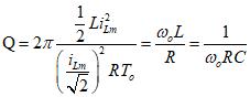 谐振回路有载品质因数怎么计算,回路谐振电阻与品质因数的关系