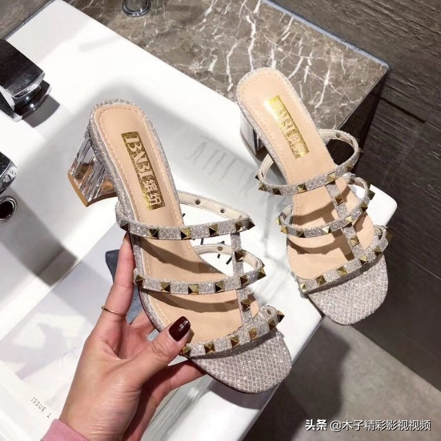 女款爆款2022新款ins潮凉鞋,2022夏季新款凉鞋女ins