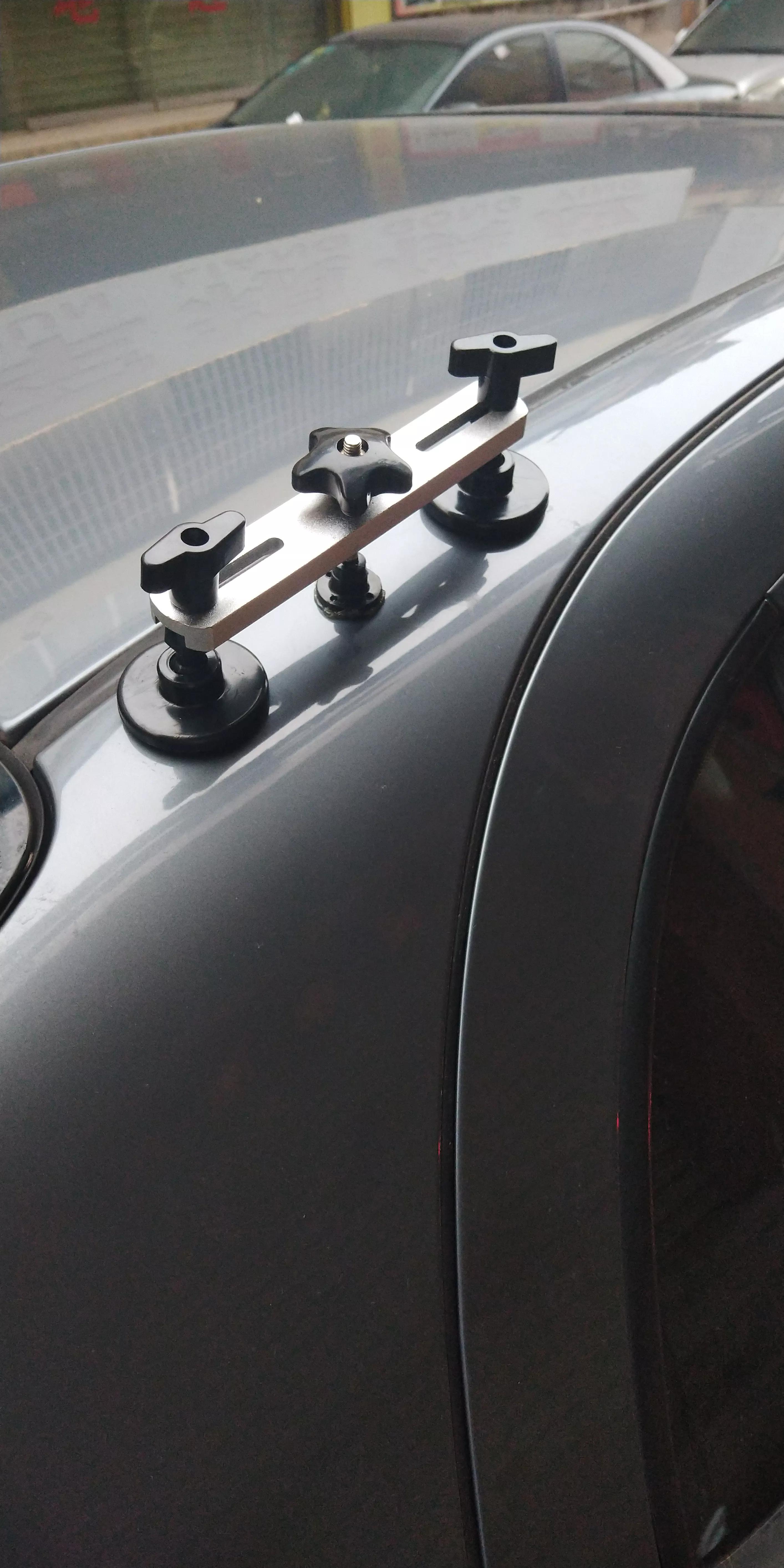 车顶凹陷修复保留原车漆,自己动手修复车翼子板凹坑