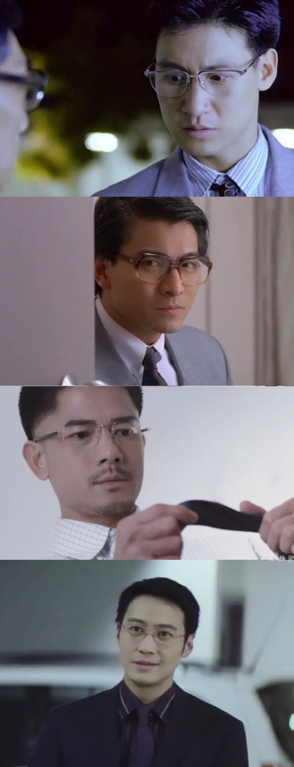 看了香港演员戴眼镜，突然明白了什么叫斯文败类