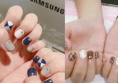 2020美甲流行款式短指甲显手白,指甲没长长可以做长美甲吗