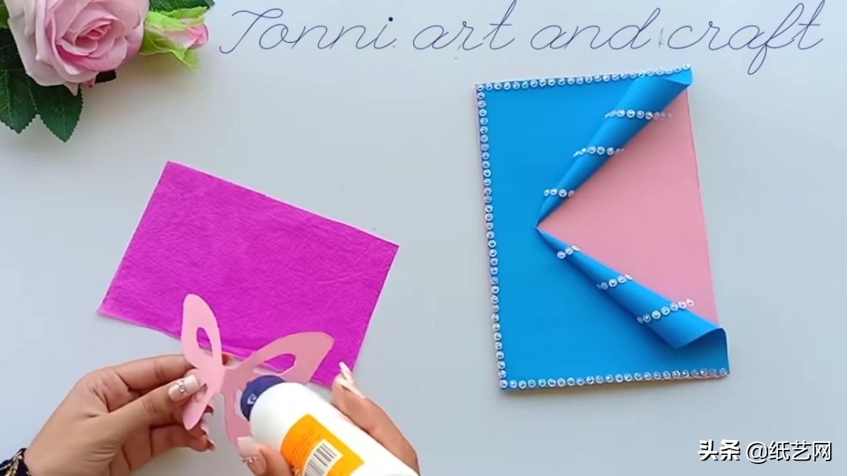 新年贺卡用卡纸还是彩纸,一看就会的超简单手工新年贺卡