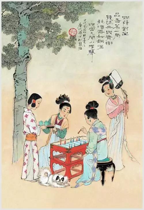 100首诗词100张风俗图太美了,100幅中国古风俗画