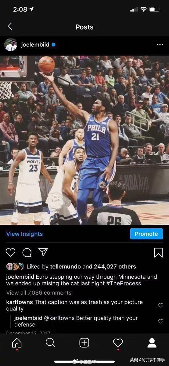 唐斯和恩比德打架中文解说,唐斯与恩比德打架