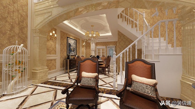 大平层豪宅200-300平简欧装修风格,简欧别墅装修设计报价单