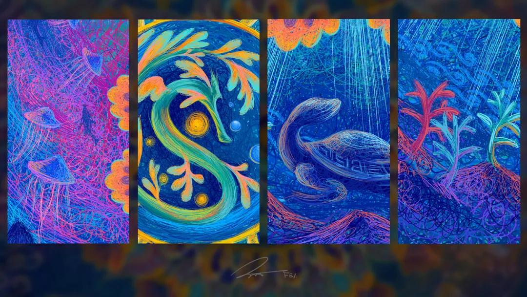 描摹梦境的魔术师,靠画“圈圈”火遍全网