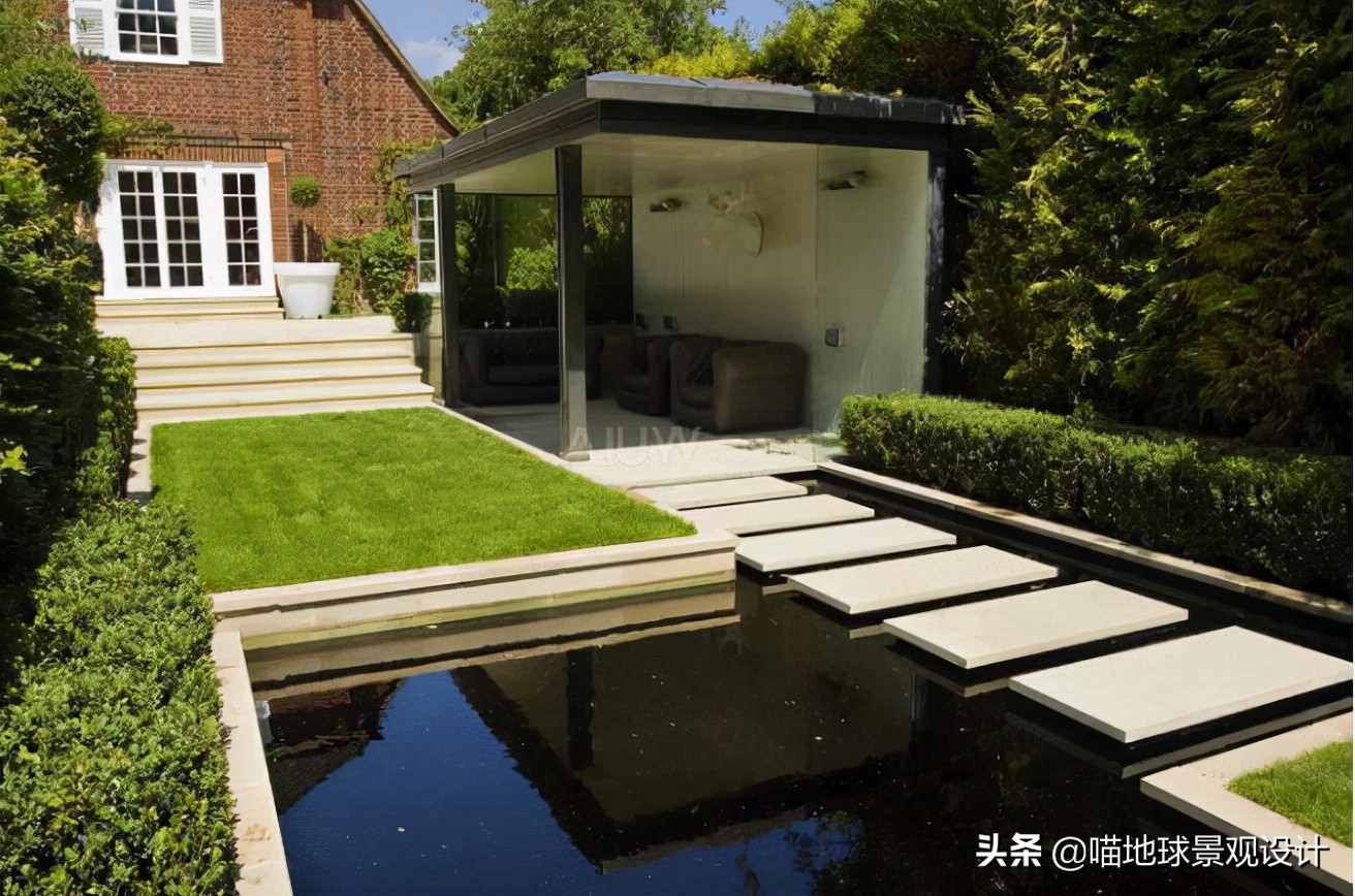 法式别墅庭院景观设计案例,别墅庭院景观效果图大全