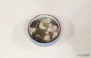 鲜嫩q弹的虾仁,馅大皮薄的虾仁馄饨