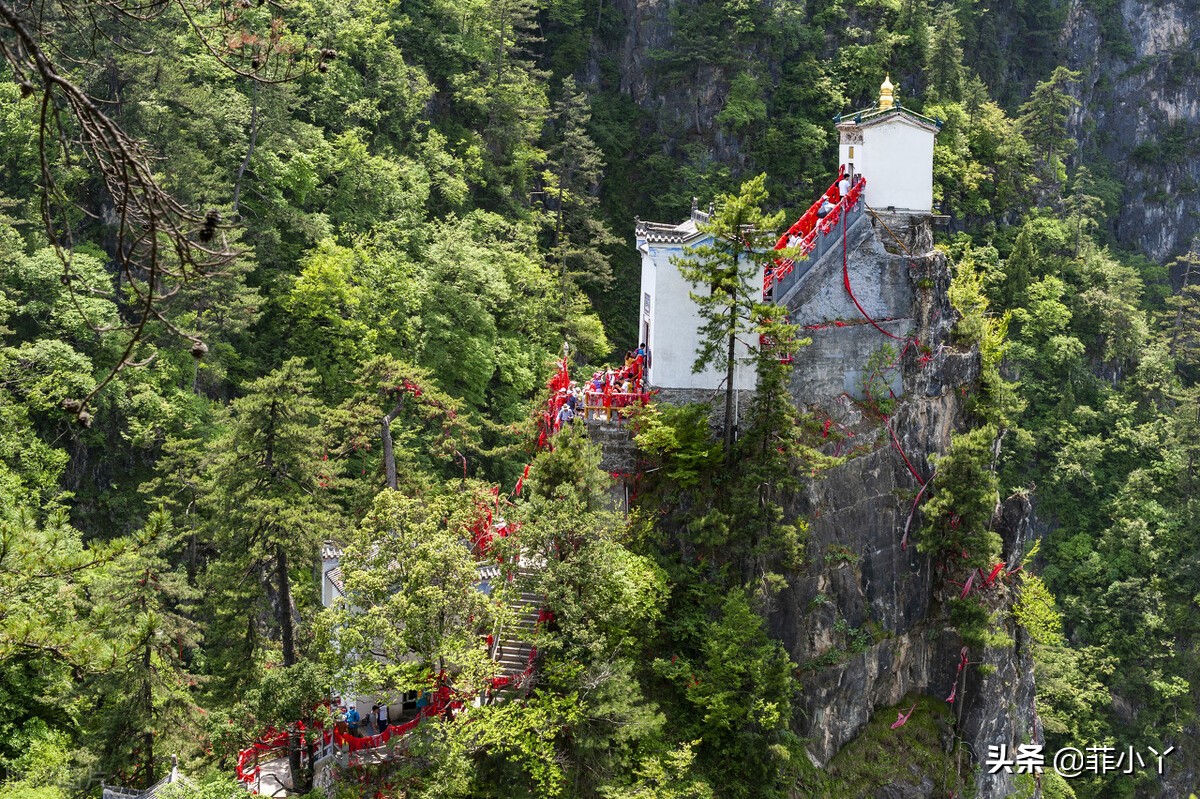 陕西塔云山金顶观音殿视频,陕西金顶观音殿风景