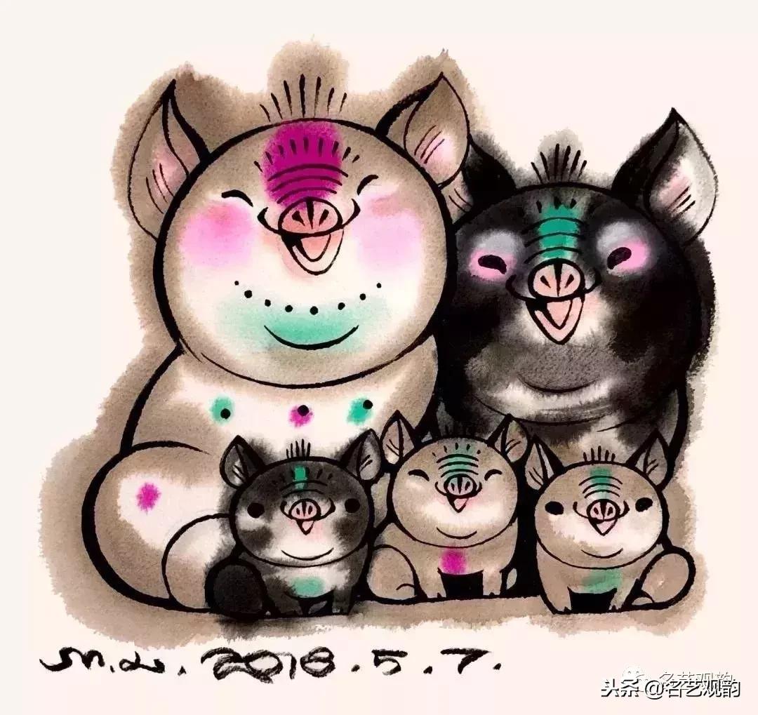 赏十大名家画笔下的猪,”猪“福填满2019!
