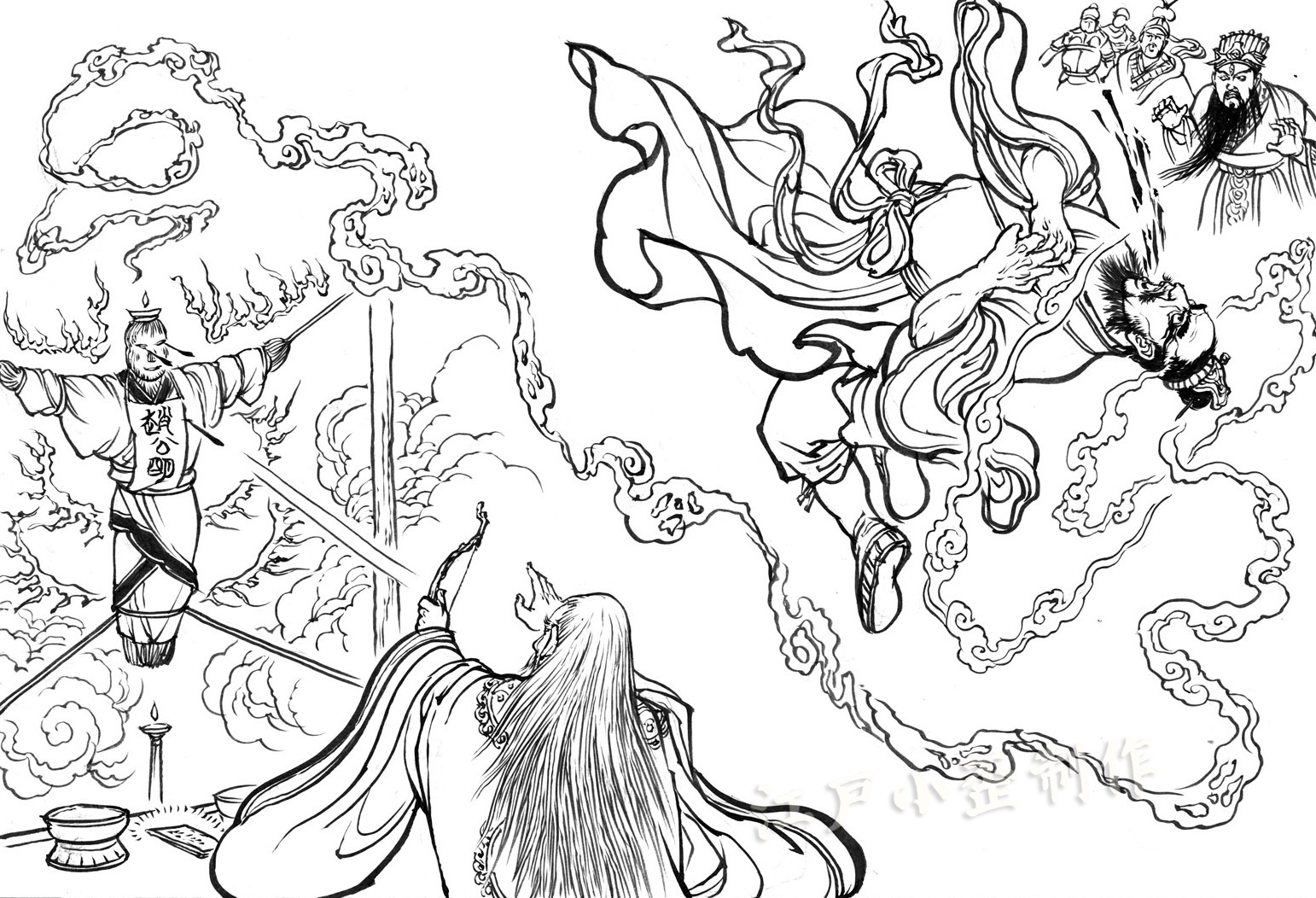 武财神赵公明的图片,赵公明财神爷的神话故事