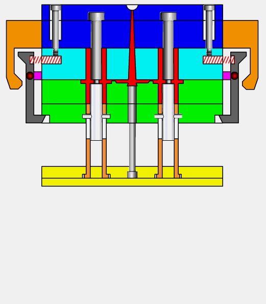 缩口模具结构原理动画,模具经典结构180例