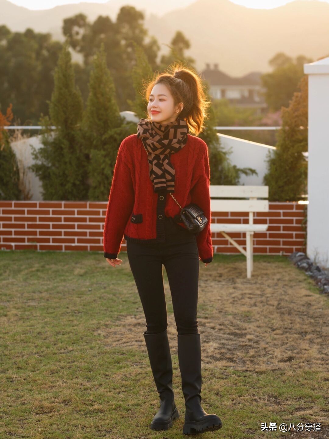 显白气质又柔软渐变慵懒风毛衣,女士简约风穿搭技巧白色毛衣搭配