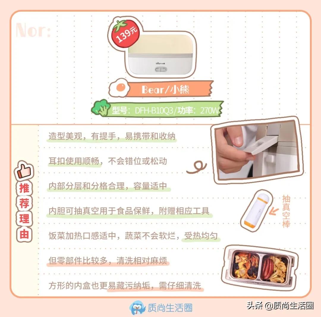 口碑最好的8个加热饭盒,超级方便的电热饭盒推荐