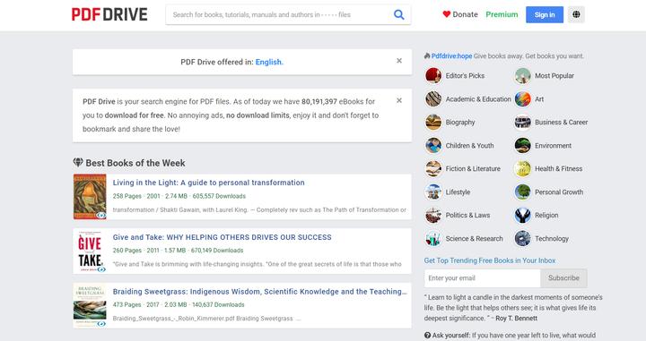 知道这11个网站，不愁找不到电子书，收藏了