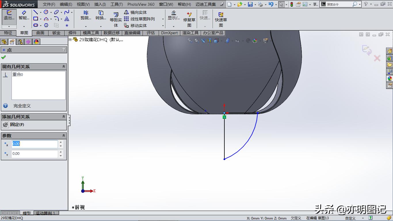solidworks玫瑰花建模教程,玫瑰花建模solidworks尺寸图