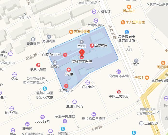 台州市中医院一览表,台州市中心医院和中医院区别