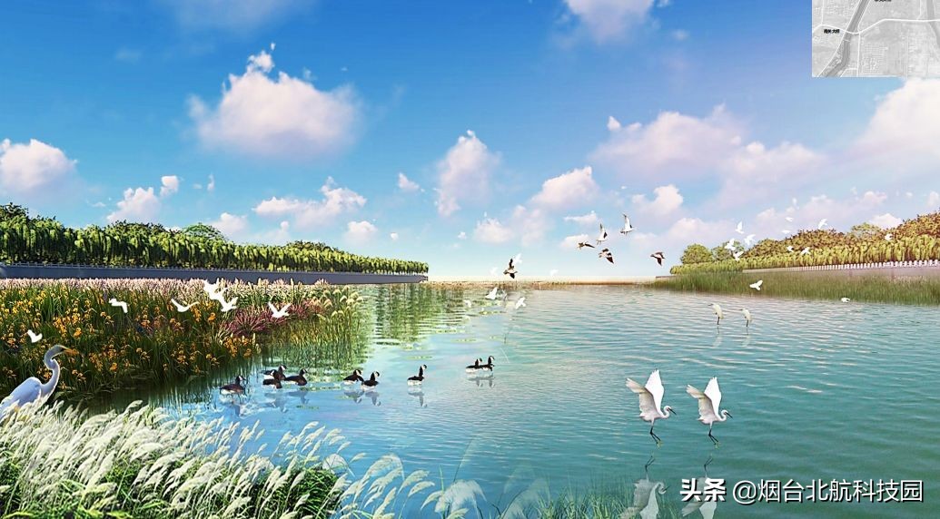 福山区夹河夜景,烟台福山区风景区