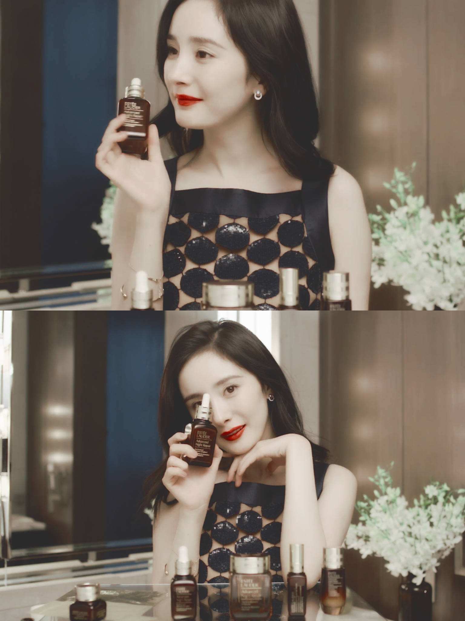 雅诗兰黛小棕瓶哪些明星用,杨幂雅诗兰黛精华