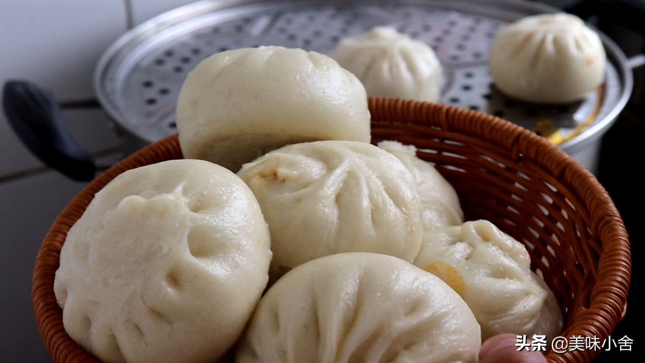 包子店蒸包子不塌陷不回缩技巧,蒸包子三层蒸锅下层包子塌陷问题