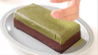 抹茶巧克力砖的制作,超好吃巧克力砖