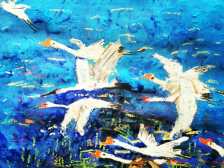 美术兴趣班油画棒创意范画3-5岁,100幅适合新手的油画棒作品