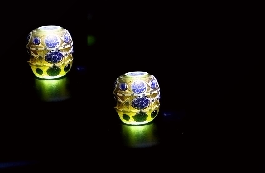 老琉璃珠的鉴别,鉴赏老琉璃珠