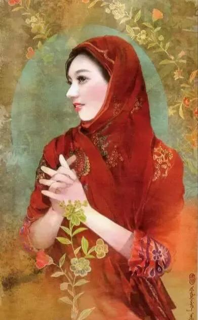 五十六个民族五十六枝花画,五十六个民族人物画高难度