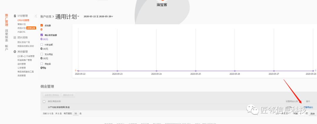匠邻信息科技：如何开通淘宝客及佣金设置？