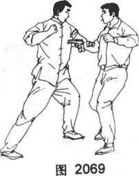 防身术防直拳,掌棍防身术