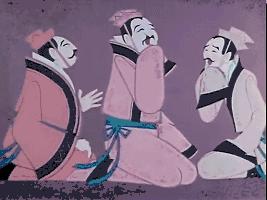 动画片葫芦兄弟剪纸,葫芦兄弟美术片