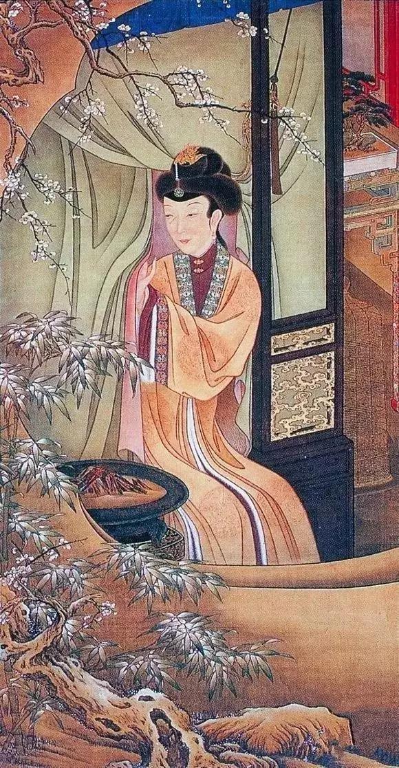 清代画作美人图,清代宫廷画家十二美人图