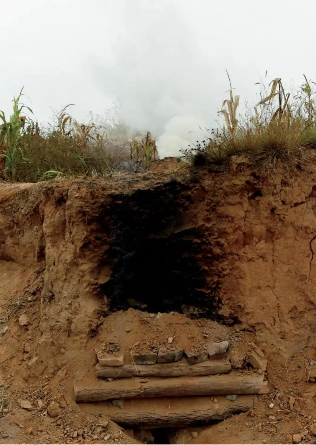 古老烧木炭窑的结构,古代木炭窑