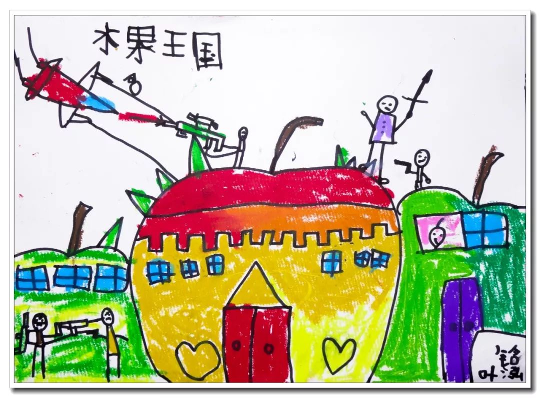 水果王国儿童画,怎么画简单的水果王国