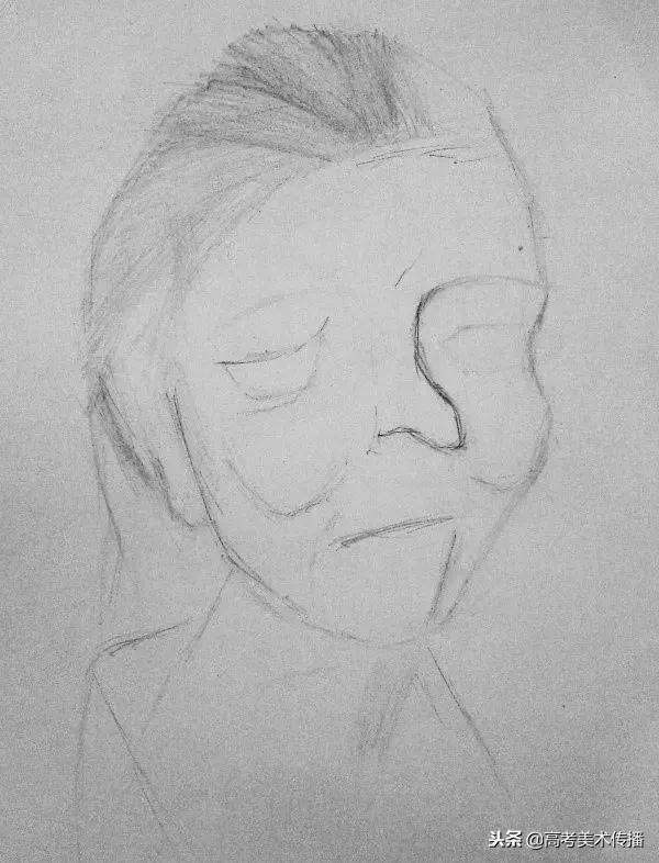 画素描石膏像的少年天才,素描真的可以把人画得活灵活现