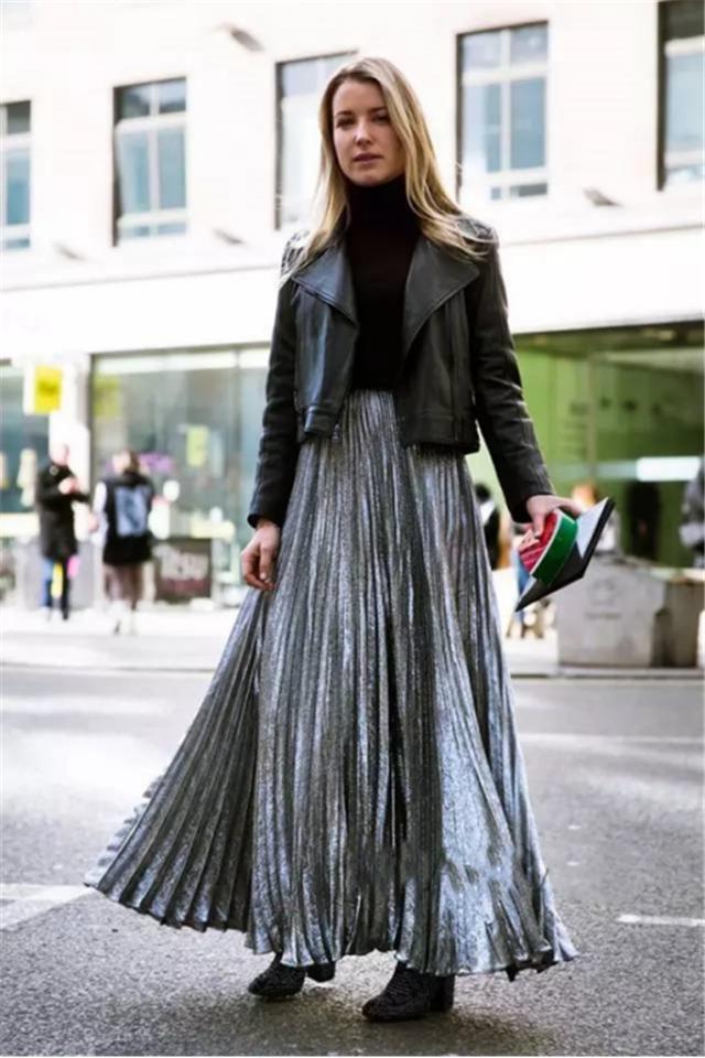 关晓彤百褶裙秋冬,关晓彤同款百褶裙