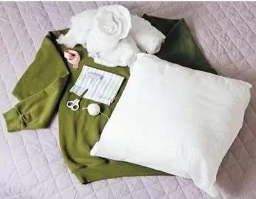 自制狗窝无纺布,旧布条自制大型犬狗窝教程