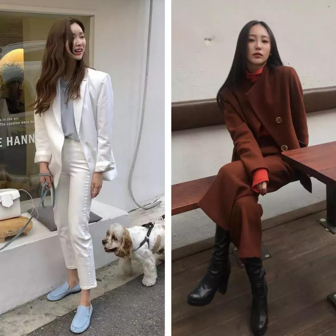 韩国小姐姐九分裤穿搭冬季,小姐姐的穿法你学会了吗
