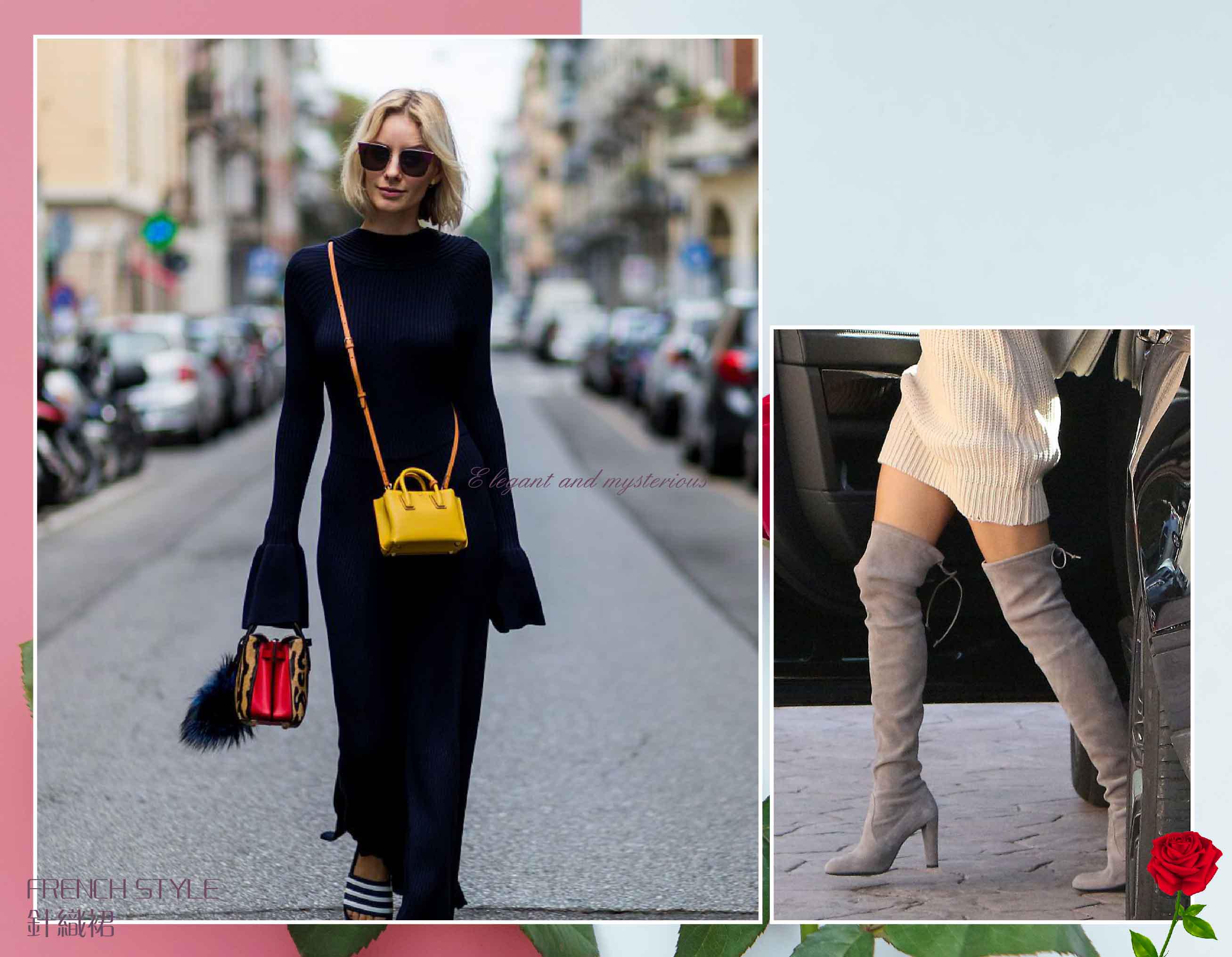 针织衫与中年女装的搭配,新款针织套装洋气减龄休闲搭配