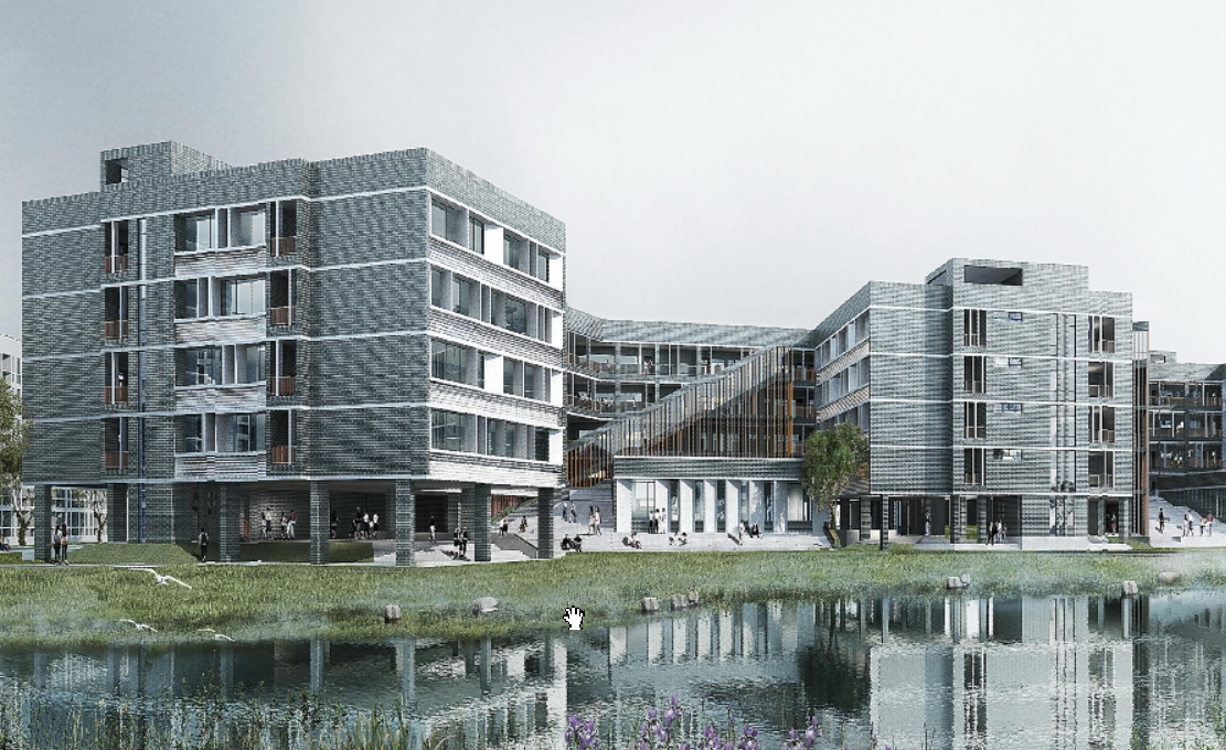 荆州最有特色的一所大学,新校区规划有调整,水系是一大亮点