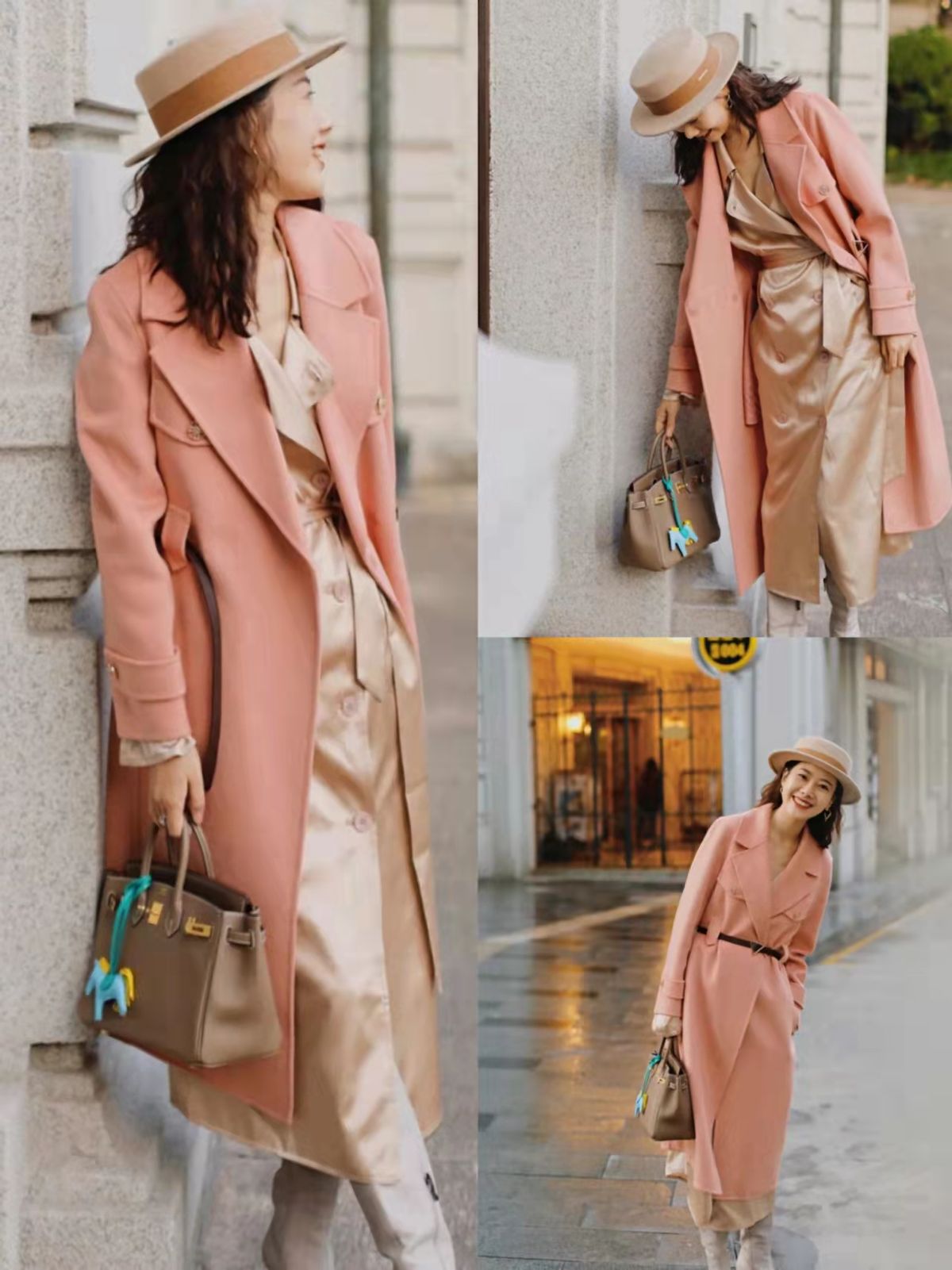 粉红色太减龄阿姨也能穿出少女感,老了才要装嫩粉色裤子粉色鞋子