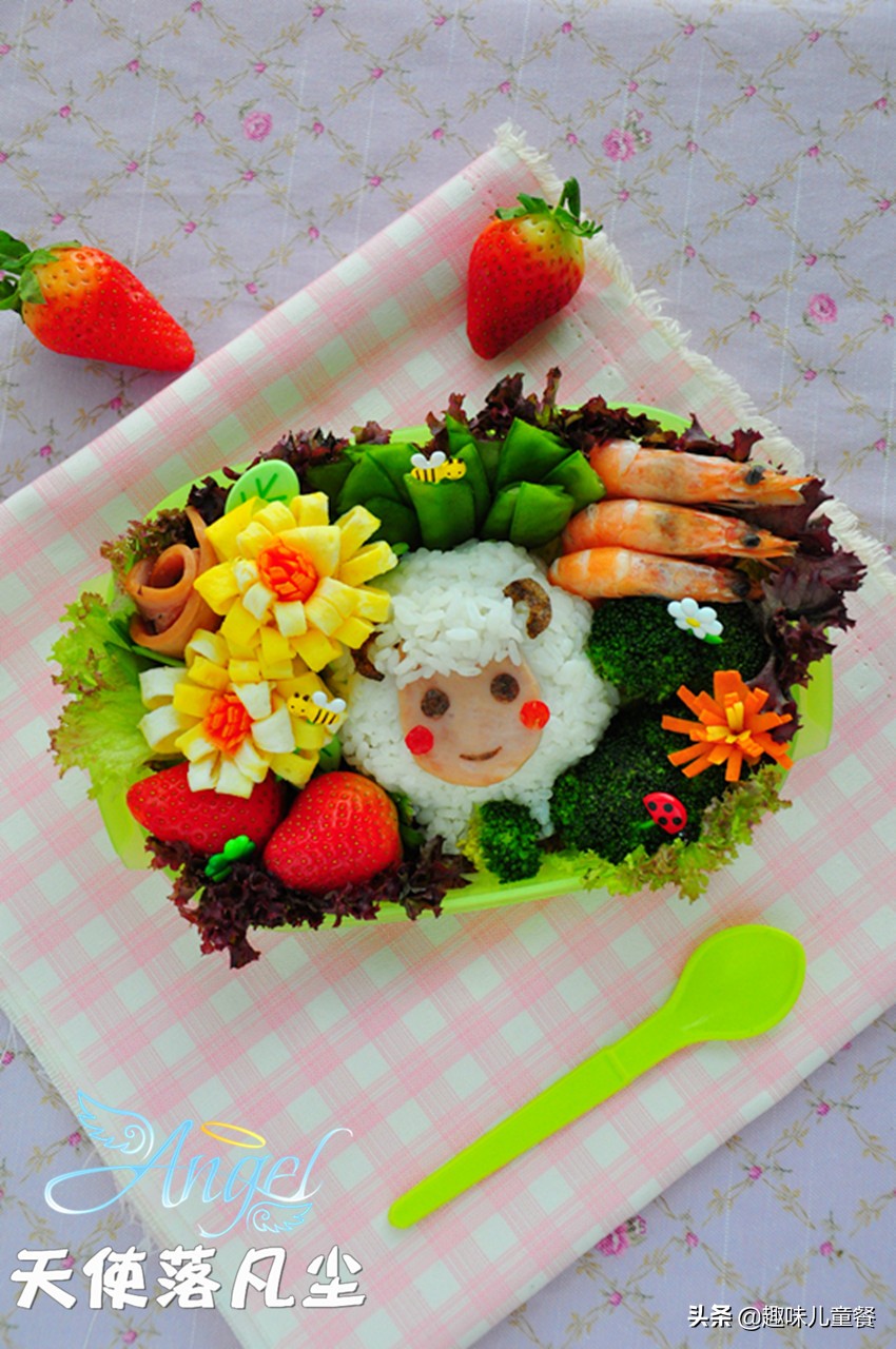 卡哇伊的儿童便当，只要学会几种简单造型，做起来毫不费力