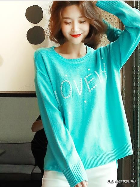 这个季节女穿什么衣服,早春款韩系温柔风蝴蝶结针织毛衣