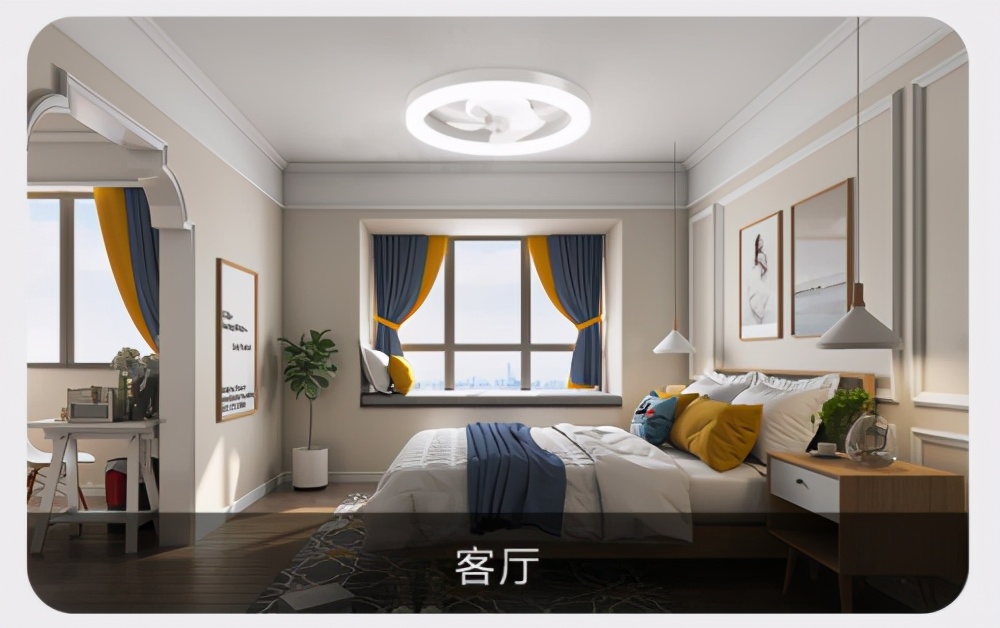 中式风格吸顶风扇灯,高颜值风扇灯吸顶灯